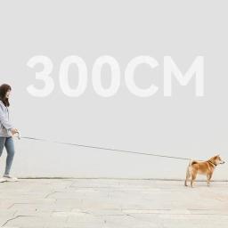 Trela Luminosa Durável Do Cão, Retrátil Automático, Nylon Pet Chumbo Extensão, Filhote de Cachorro Andando e Correndo, Roleta para Cães, 3m - Image 3