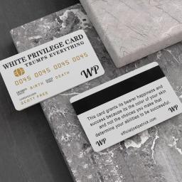 Conjuntos De Cartão De Crédito para Cartão Romântico, Branco Privates Tudo, Wallet Insert, Presentes Do Negócio, 10 PCs - Image 5