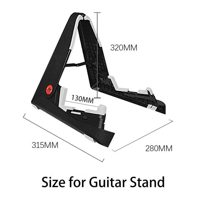 Suporte Dobrável Ajustável para Violino, Guitarra e Ukulele com Design em A para Mandolim