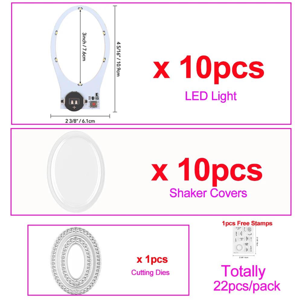 Ofertas de pacote kit de luzes fáceis para cartões de iluminação diy fazendo unidades de iluminação autoadesivas com LEDs brancos quentes sem bateria - Image 1