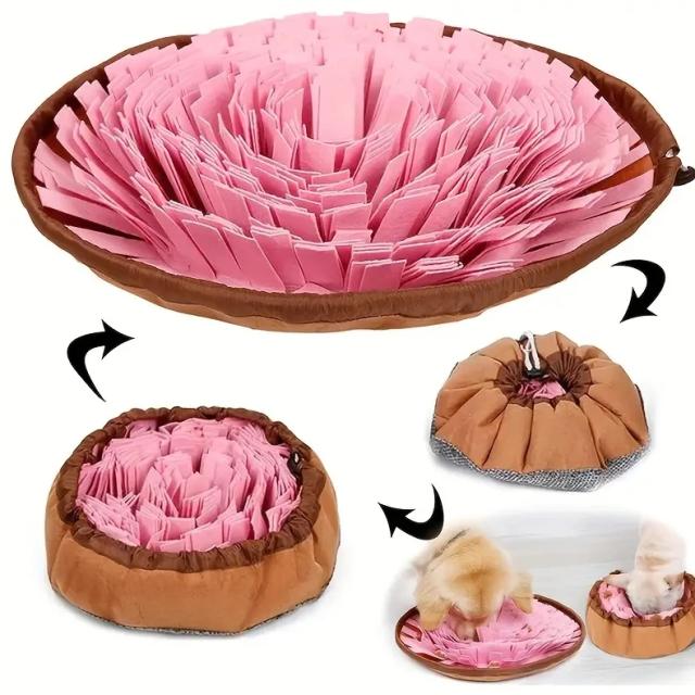 Feltro Lavável Sniffing Pad para Pets - Tapete Dobrável de Alimentação Lenta e Treinamento para Cães