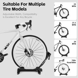 West Biking-Bicycle Stand Rack, Duplo Pole, Dobrável, Interior, Chão, Piso, Bike Rack, Bike Rack - Image 6