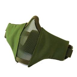 Airsoft malha máscara meia face malha máscaras cinta cinto ajustável tático rosto crânio máscara para cs/caça/paintball/tiro - Image 5