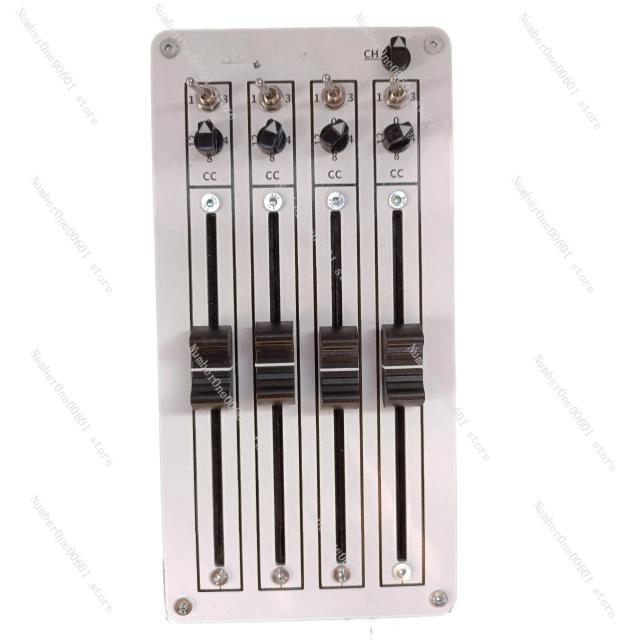 Controlador de Música para Computador com Fader, 4 Push, Conexão USB e MIDI - Equipamento Versátil para DAW e Controle de Volume