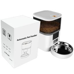 Grande Capacidade Inteligente Alimentador Pet com Câmera, Dispenser Automático Food, Timing Quantitative App, Alimentador Remoto, Cat Acessórios, 4L - Image 6