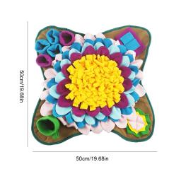 Portátil Pet Snuffle Feeding Mat, Dog Nosework Mat, Sniffing Treat, Puzzle Feeder para cães e gatos, Uso de viagem - Image 6