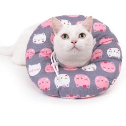 Colar de recuperação de animais ajustável Cone macio E-Collar, Cone protetor para gato e cachorro, Após cirurgia - Image 1