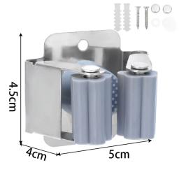 Wall Mounted Multipurpose Storage Rack com Parafuso, Mop e Vassourar Gancho, Aço Inoxidável, Banheiro Ferramenta, Impermeável, 1 Pc, 5Pcs - Image 6