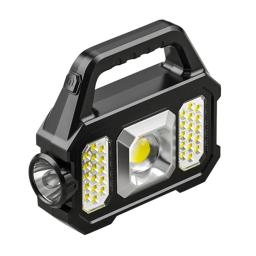 Lanternas LED de alta potência recarregável luz de trabalho de acampamento multifuncional luz portátil carregamento solar 6 modos de iluminação - Image 1