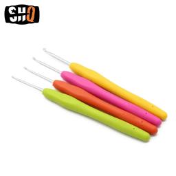 Agulhas de Crochet de alumínio com borracha macia colorida, agulhas de tricô de silicone, alças almofadadas, 2-10mm, 2024 - Image 4