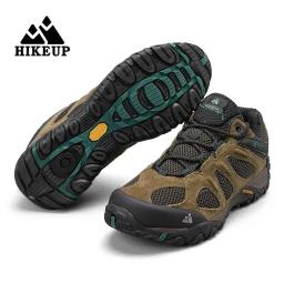 Hikeup-Respirável Splashproof Outdoor Caminhada Sapatos para Homens, Esporte de Escalada, Caça Trekking Sneaker - Image 2