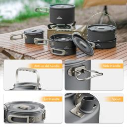Naturehike-Kit De Panelas De Acampamento, Frigideira Ao Ar Livre, Chaleira Portátil, Louça Dobrável De Piquenique, Utensílios De Cozinha, Utensílios De Cozinha - Image 6