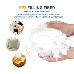 Fibra de algodão PP EPE, fibra DOWN-LIKE, material de enchimento ecológico, enchimento não tecido DIY, qualidade, 7D, 100g, 500g, 1kg - Image 2