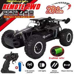RC Modelo de Carro com Luzes LED, 2.4 Ghz, Alta Velocidade, Off-Road, Controle Remoto, Escalada Veículo, Carros ao ar livre, Drift Kid Brinquedos, Meninos Presente, 2WD - Image 1
