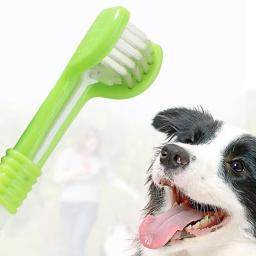Escova de dentes três lados para cães e gatos, Escova de limpeza oral, Care Products Tool, Atacado - Image 5
