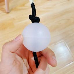 Shaker africano Asalato Rhythm Ball Maracas, instrumento de percussão de mão única, 2 cordas e 4 bolas para iniciantes, 1 par - Image 5