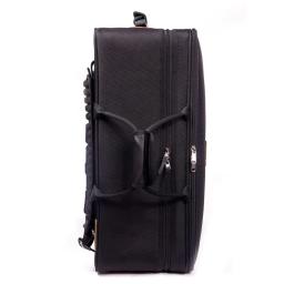 Pacote com 3 trompetes Capa impermeável para trompete Bolsa para instrumentos de latão Caixa para trompete à prova de umidade 3PC Trompete com alça de ombro escondida Mochila Bolsas portáteis Nylon importado 1680D Mate - Image 5