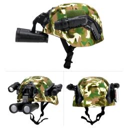 Paintball rápido capacete tático definido para crianças, telescópio lanterna, luz estroboscópica, treinamento, trajes cosplay completos - Image 6