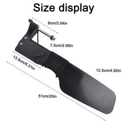 Leme de barco de canoa de caiaque com polia, sistema de controle de direção de barco de pesca, material de nylon, melhora a experiência de navegação - Image 5