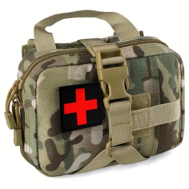 Kit de Primeiros Socorros Tático IFAK para Sobrevivência em Viagens, Trilhas e Camping