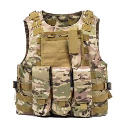 Colete Tactical Camouflage Combat, Airsoft Vest, Assault Coletes, Roupa ao ar livre, CS Sports and Hunting, Molle Equipment - Image 6