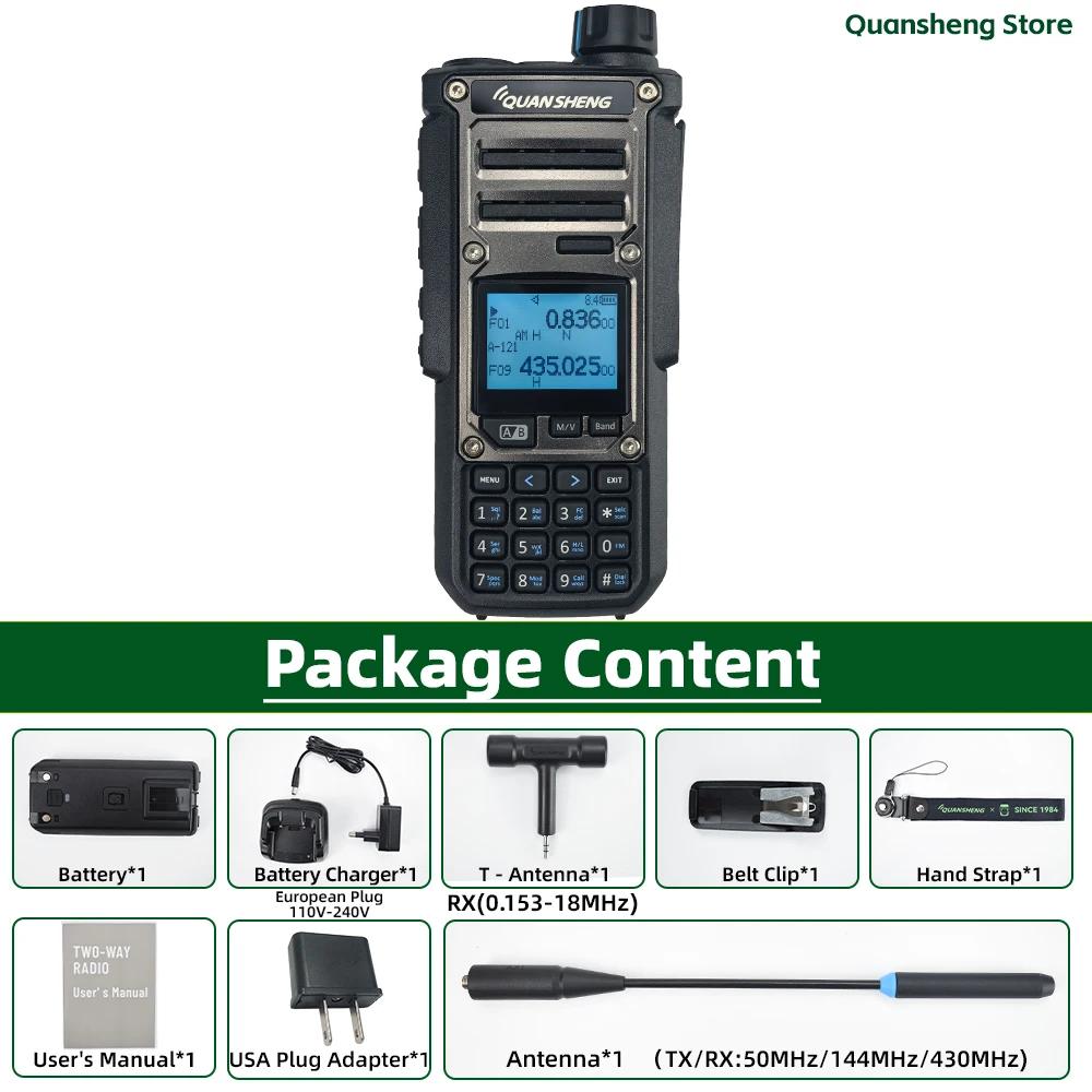 Quansheng TK11 8 Walkie Talkie Rádio Bidirecional Portátil Longo Alcance 10W Transceptor Ham Amador CB Receptor de Ondas Curtas AM FM NOAA - Image 1