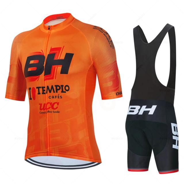 Camisa de Ciclismo Masculina de Manga Curta com Proteção UV - Conjunto de Verão BH Pro Team