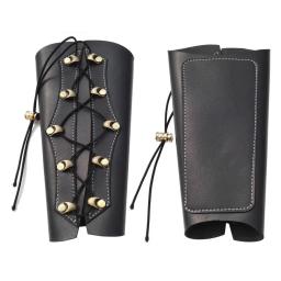 Guarda de braço de tiro com arco, equipamento de proteção de couro tradicional, equipamento protetor de segurança para caça, acessórios de tiro - Image 1