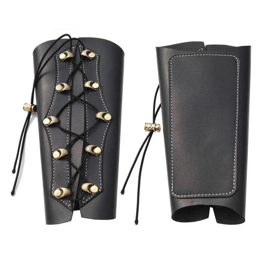 Guarda de braço de tiro com arco, equipamento de proteção de couro tradicional, equipamento protetor de segurança para caça, acessórios de tiro - Image 1