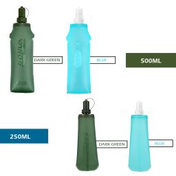 TPU dobrável garrafa macia esporte garrafa de água correndo acampamento caminhadas saco de água dobrável bebida garrafa de água saco de água - Image 4