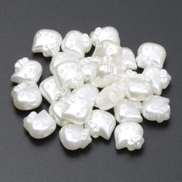 Acrílico imitação de pérolas contas para fazer jóias, 50pcs, 11mm, gato dos desenhos animados, pulseira, colar, acessórios diy - Image 5