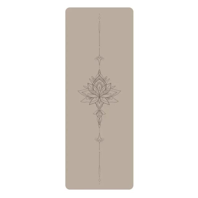 Tapete de Yoga Antiderrapante de Borracha Natural 5mm - Ideal para Fitness e Exercícios em Casa, Pilates e Ginástica, 183cm de Comprimento