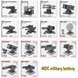 Diy moc bloco de construção de partículas moc montado até a instalação exterior radar foguete lançador gnaku bateria módulo robô - Image 1