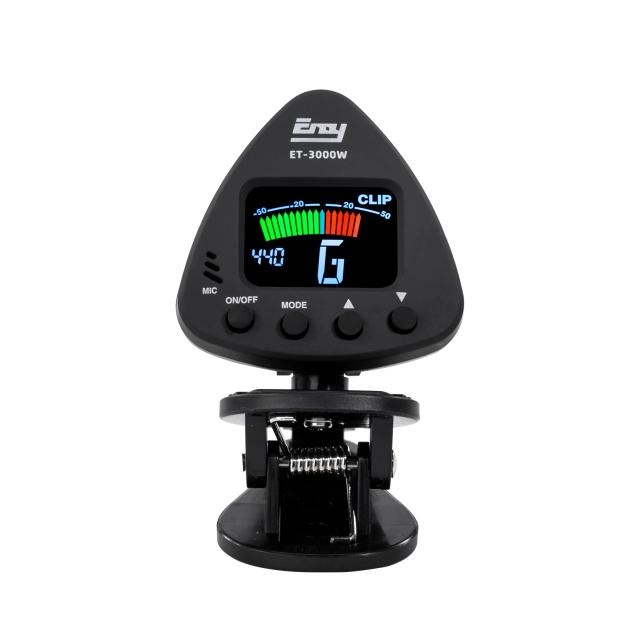 Afinador Eno Et 3000w para Instrumentos de Sopro com Suporte para Microfone e Modos de Ajuste para Saxofone, Clarinete e Trompete