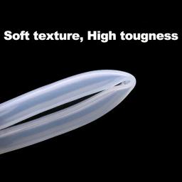 Mangueira de borracha de silicone transparente clara, tubo flexível Nontoxic, produto comestível, identificação 0.51mm, 2mm, 3mm, 4mm, 5mm, 6mm, 7mm, 8mm, 9 milímetros, 10 milímetros, 12 milímetros, 1 m, 5 m - Image 3