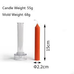 DIY Acrílico Vela Molde Fácil Desmoldagem Longo Pilar Cera Molde Pc Plástico Longo Tira Vela Molde Casa Mesa Decoração Ornamentos - Image 6