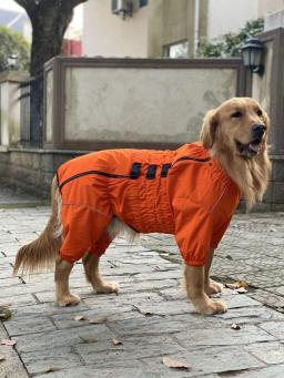 Atuban impermeável jaqueta, leve reflexivo segurança cão capa de chuva à prova de vento neve-prova colete para pequeno médio grande - Image 3