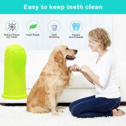 Cão de silicone dedo escova de dentes brinquedo para animais de estimação produtos para cães pequenos acessórios para cães suprimentos cuidados com os dentes do cão - Image 5