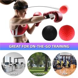 Bola De Boxe Profissional com Cordas, Treinamento Sanda, Headband Ajustável, Mão e Olho Velocidade de Reação, Home Exercício Acessórios - Image 6