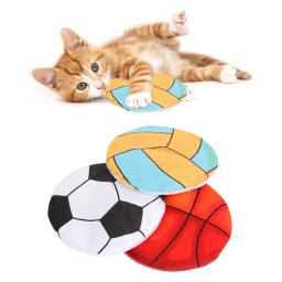 Catnip Interativo Plush Flying Disc Toy com Cat Nips, Mylar Crinkle Sound, Pet Shop para gatos e gatinho - Image 4