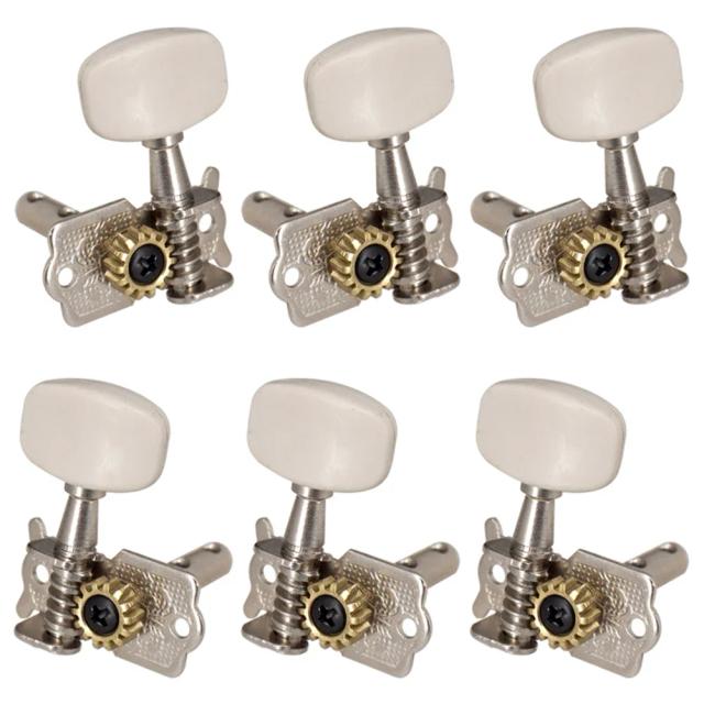 Acessórios de Guitarra Elétrica Vintage: Afinadores Completos com 6 Cravelhas Fechadas