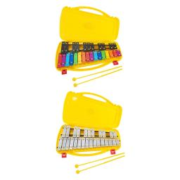 Profissional glockenspiel e dois maletes com 27 nota xilofone para pré-escolar bebê crianças iniciantes instrumento musical - Image 1
