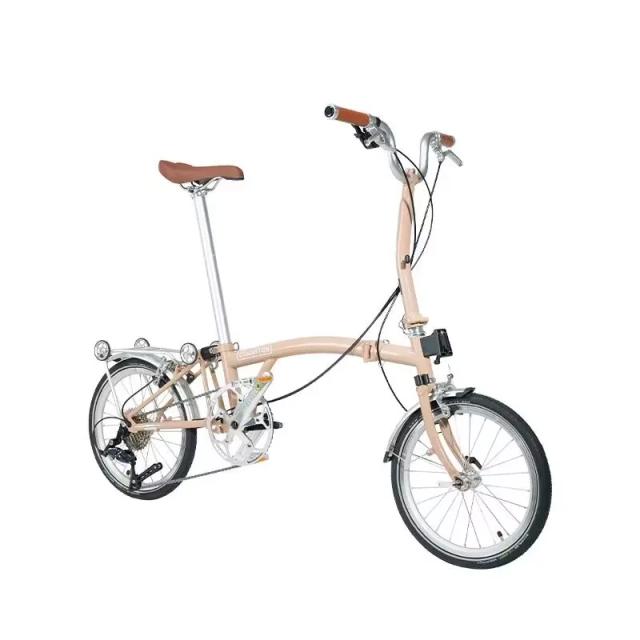 Bicicleta Dobrável Portátil 20 Polegadas 9 Velocidades Aço Cromo-Molibdênio