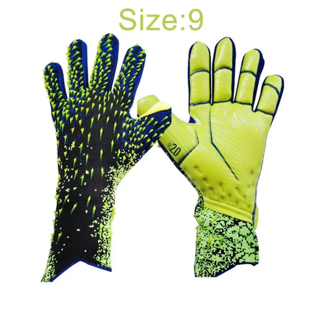 Luvas de Goleiro de Futebol Profissional em Látex Espessado para Treinos e Partidas para Adultos e Jovens