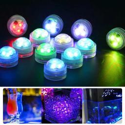 Luz LED Subaquática Remote Controlled, Multicolor, Adequado para Aquário, Lagoa, Casamento, Festa, Direita - Image 4