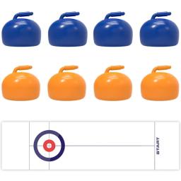 1 conjunto de presentes para famílias, mini jogo de curling de mesa, dobrável, lazer, shuffleboard, jogo de curling, entretenimento, portátil, crianças e adultos - Image 1