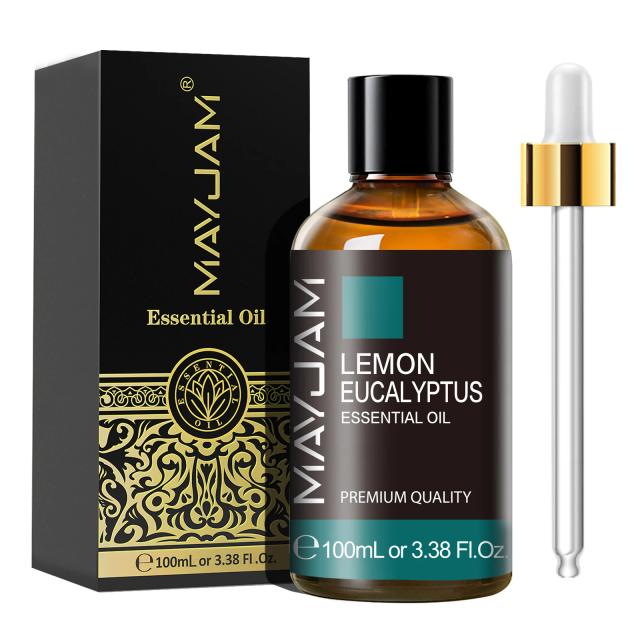 Óleo Essencial Mayjam com Conta-gotas - Sândalo, Lavanda, Eucalipto e Baunilha para Aromaterapia, Umidificadores e Queimadores de Vela - 100ml