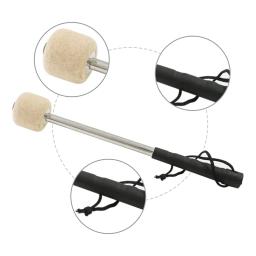 Lã Sentiu Tambor Varas com alça de aço inoxidável, Anti-Slip Drum Marretas, Bass Steel Drum Marretas, 8 PCs, 12.5in - Image 3