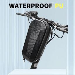 Bolsa de armazenamento para scooter elétrica, bolsa para guidão de bicicleta elétrica, bolsa de armazenamento com grande capacidade, à prova d'água, bolsa para guidão frontal - Image 3