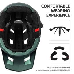 BATFOX-Capacete de Mountain Bike com Proteção Orelha Integrada, Meia Capacete MTB, Capacete de Ciclismo, Armadura BMX, Off-Road, Corrida, Novo, 3, 4 - Image 4
